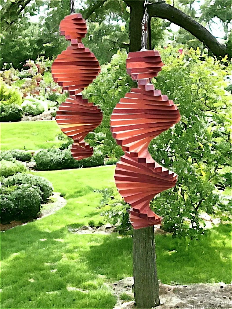 Handmade Cedar Wood Wind Spinner