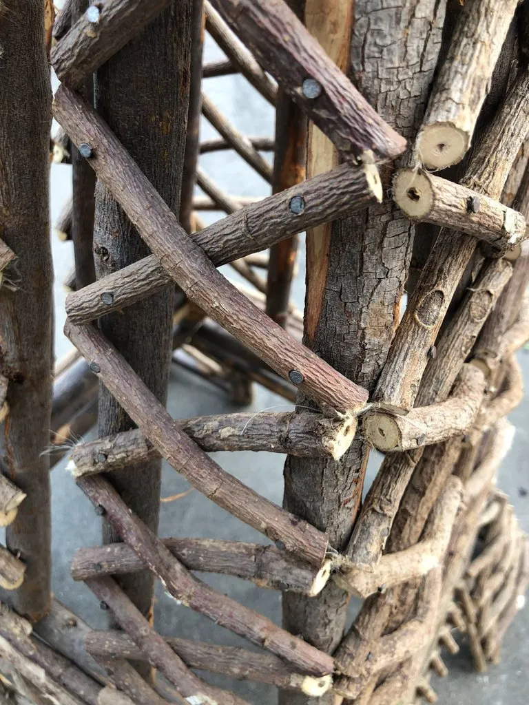 Handmade Eiffel Tower Willow Art Sculpture Indoor Outdoor | Two Sizes