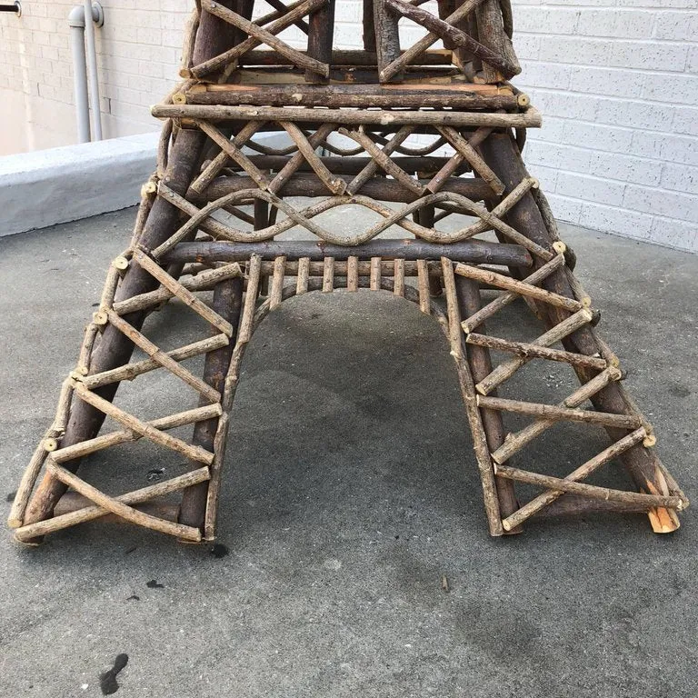 Handmade Eiffel Tower Willow Art Sculpture Indoor Outdoor | Two Sizes