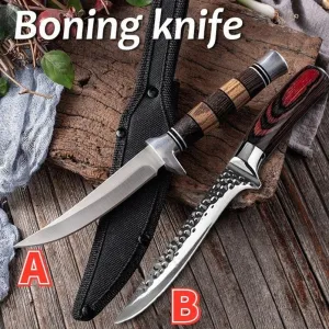 Handmade Forged 6 Inch Boning Knife Slaughtering Stainless Steel Kitchen Chopping Outdoor Fish Meat