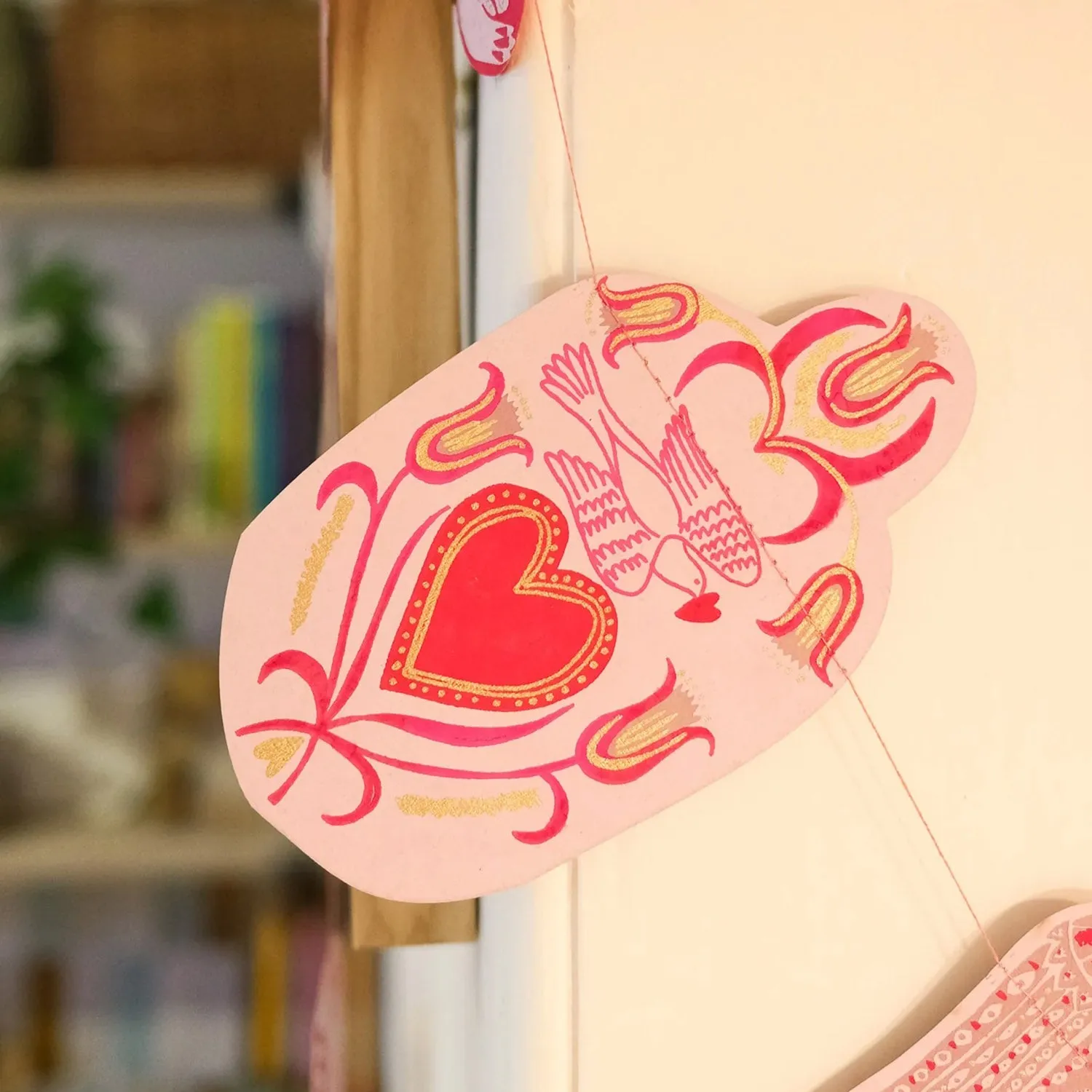 Handmade Garland -  Love Birds