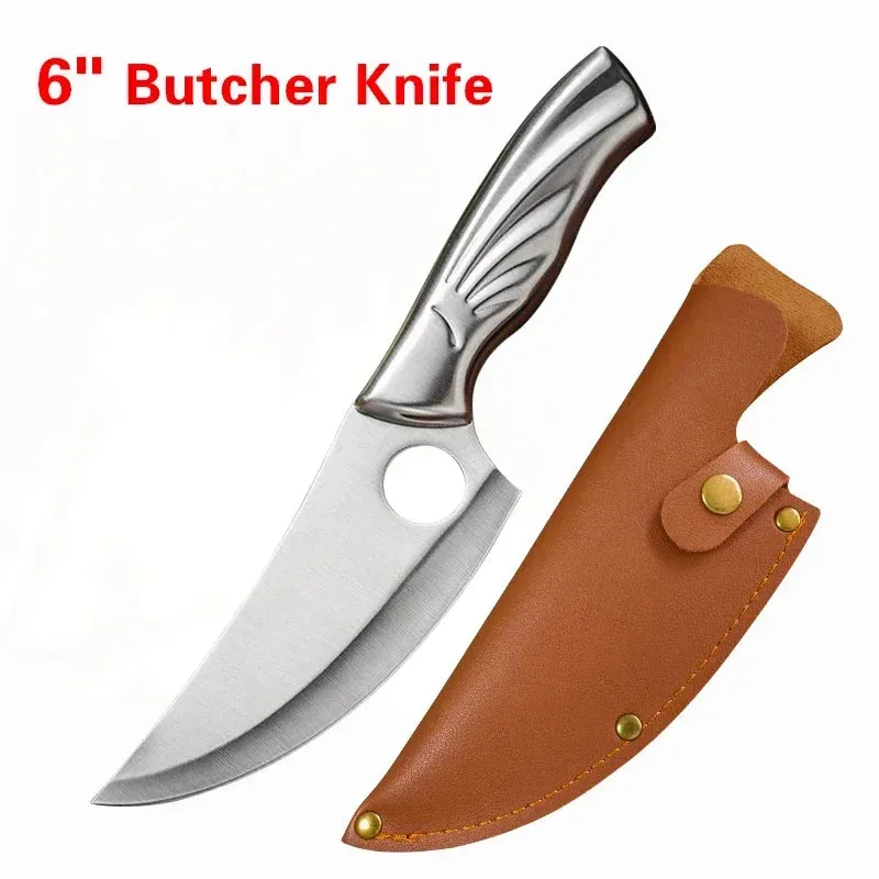 Handmade Kitchen Boning Knife Fishing Knife Serbian Cleaver Butcher Knives Forged in Fire Knives