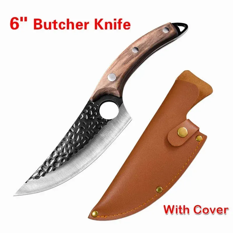Handmade Kitchen Boning Knife Fishing Knife Serbian Cleaver Butcher Knives Forged in Fire Knives