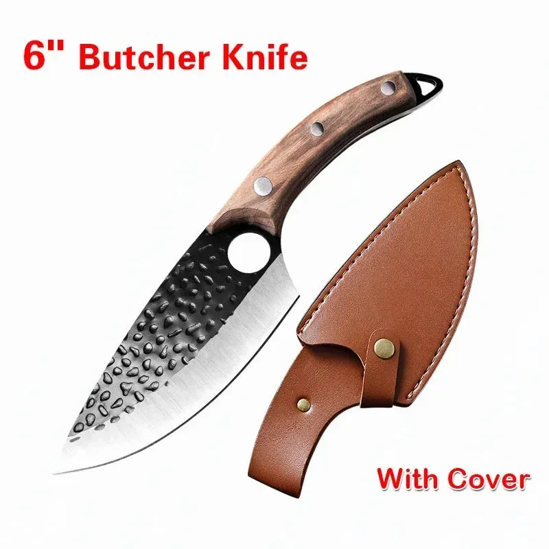 Handmade Kitchen Boning Knife Fishing Knife Serbian Cleaver Butcher Knives Forged in Fire Knives