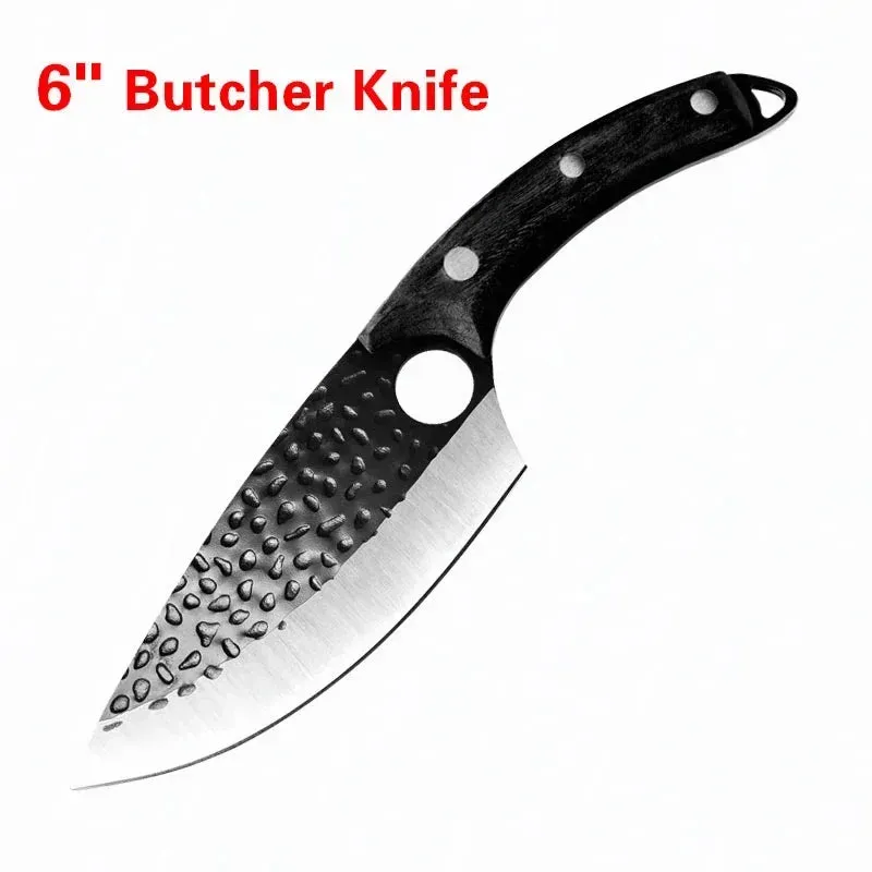 Handmade Kitchen Boning Knife Fishing Knife Serbian Cleaver Butcher Knives Forged in Fire Knives