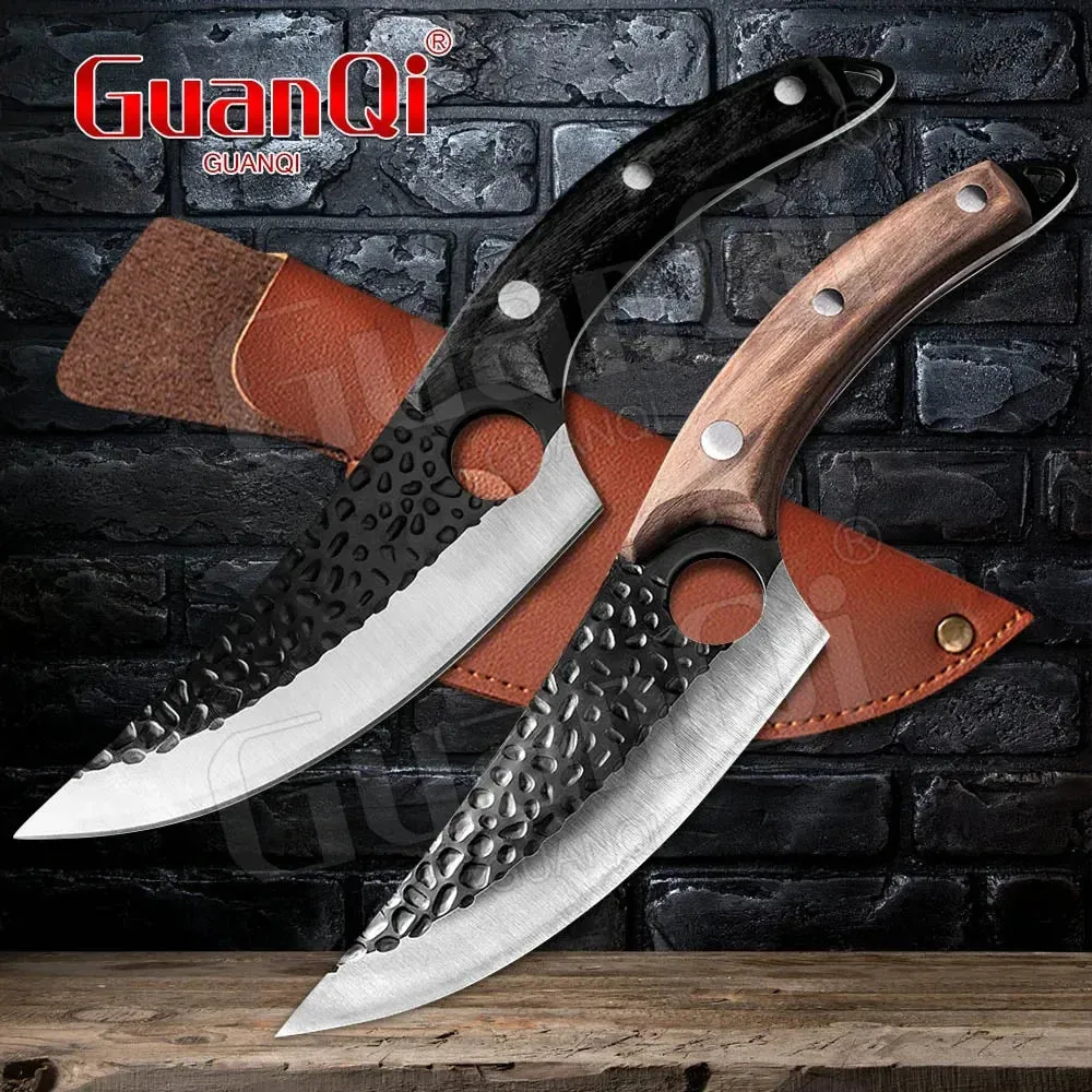 Handmade Kitchen Boning Knife Fishing Knife Serbian Cleaver Butcher Knives Forged in Fire Knives