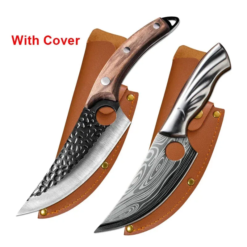 Handmade Kitchen Boning Knife Fishing Knife Serbian Cleaver Butcher Knives Forged in Fire Knives