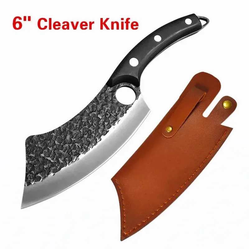 Handmade Kitchen Boning Knife Fishing Knife Serbian Cleaver Butcher Knives Forged in Fire Knives