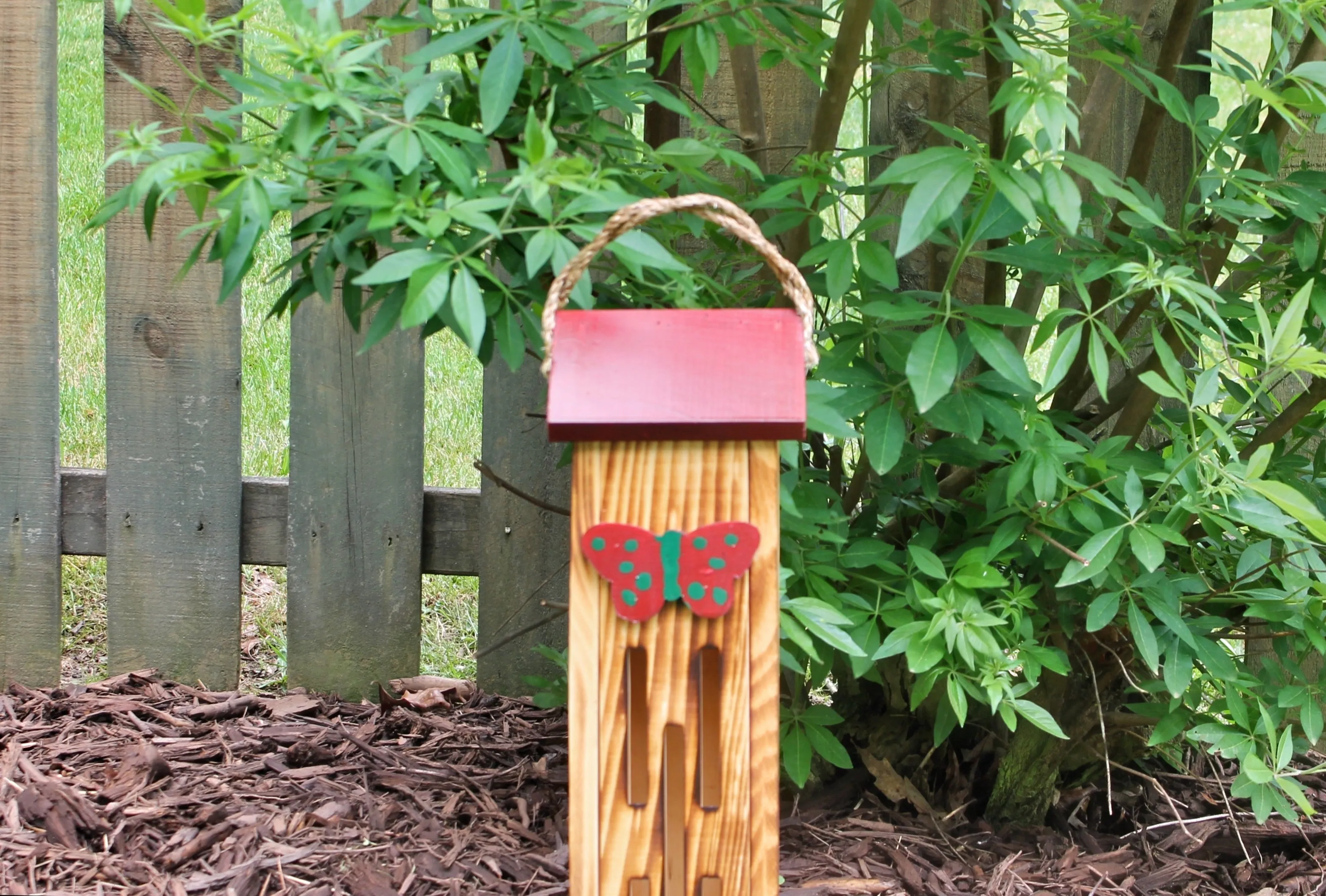 Handmade Wooden Butterfly House
