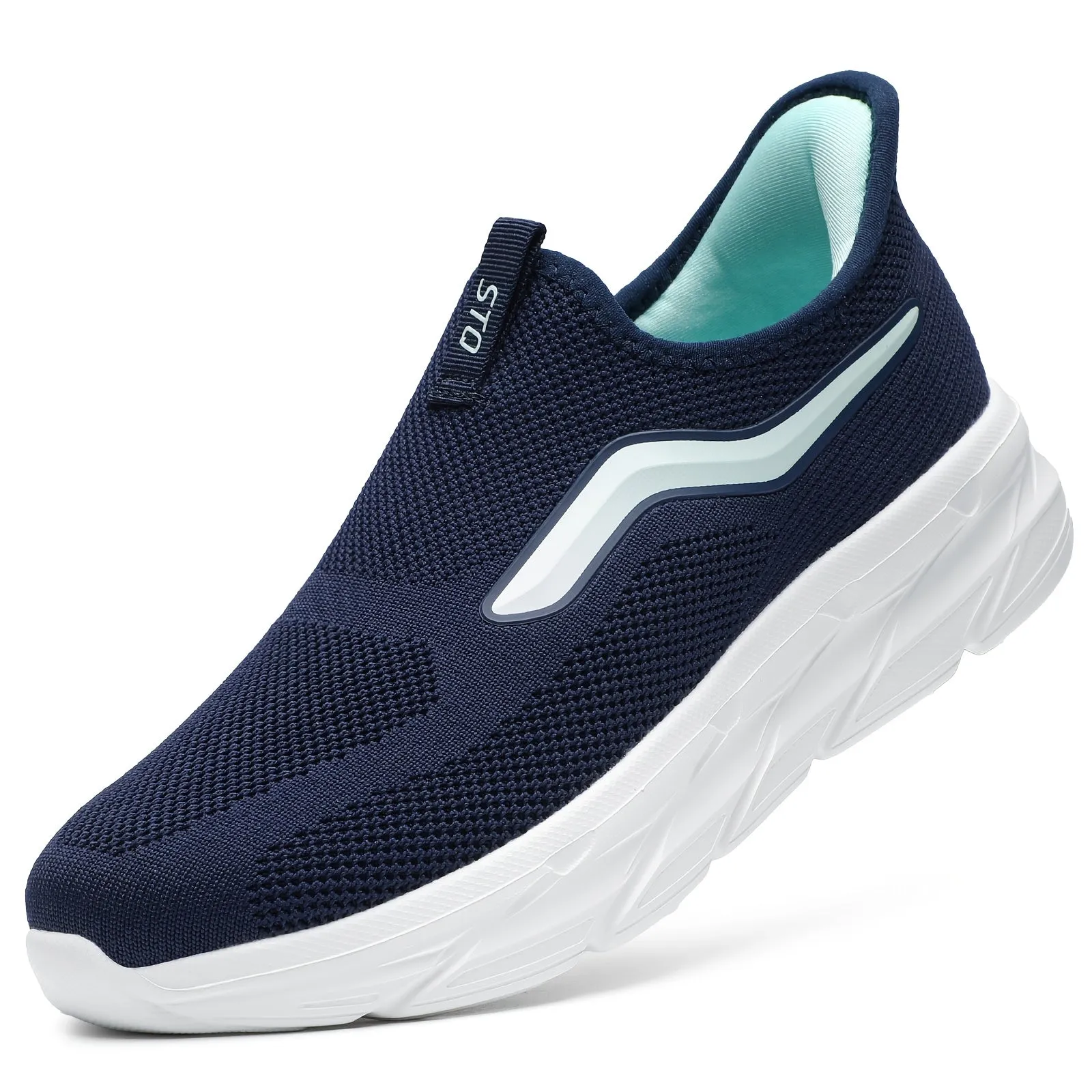 Hands-Free Breathable Knit Walking Shoes – Lightweight & Non-Slip