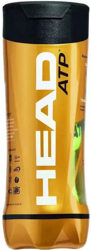 HEAD ATP Tournament metal can Tennis Ball  -Multicolor