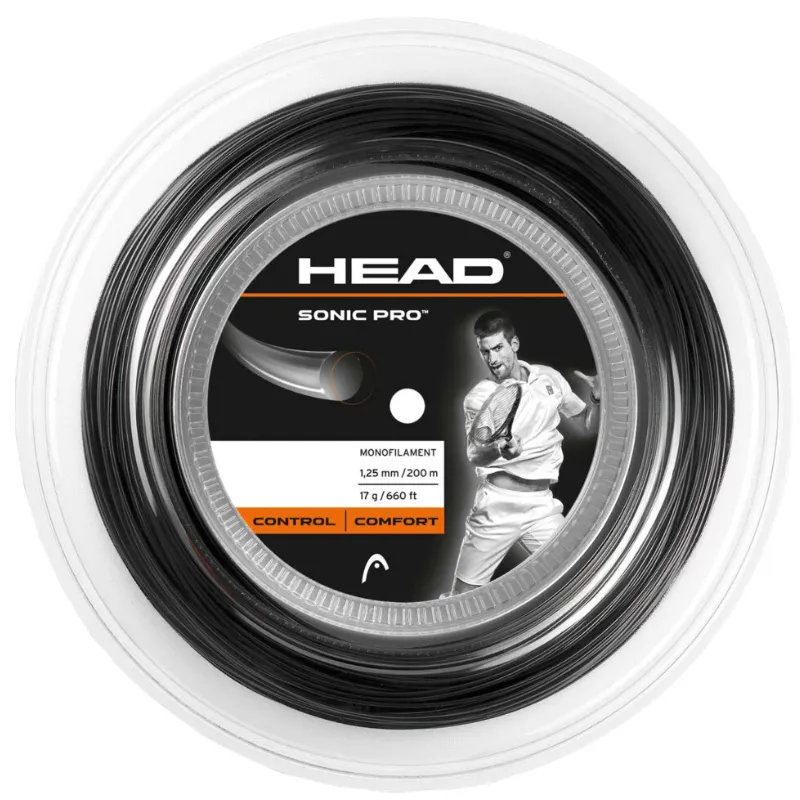 Head Sonic Pro 16 1.30mm String Reel- Black