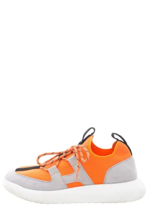 Hermès Duel Neon Orange Sneakers  SZ 37