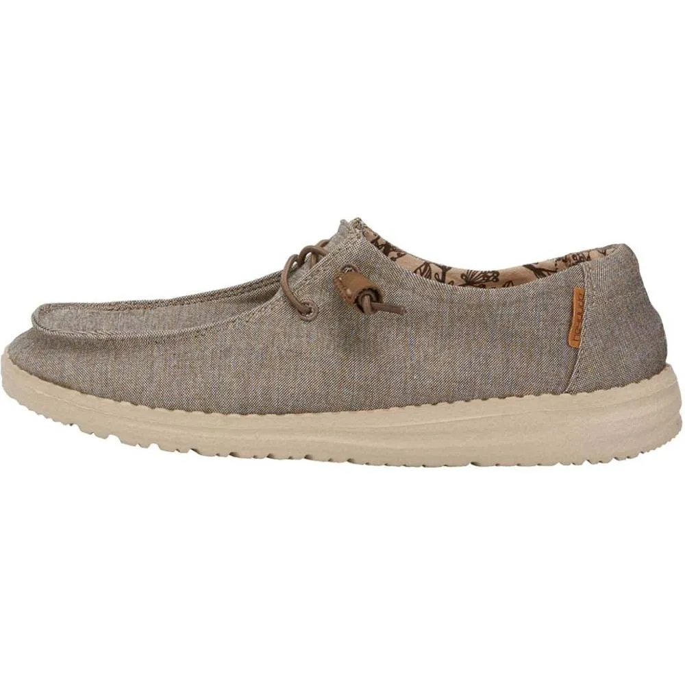Hey Dude Women's Wendy Lace-Up Loafers Comfortable & Lightweight Ladies Shoes Multiple Sizes & Colors