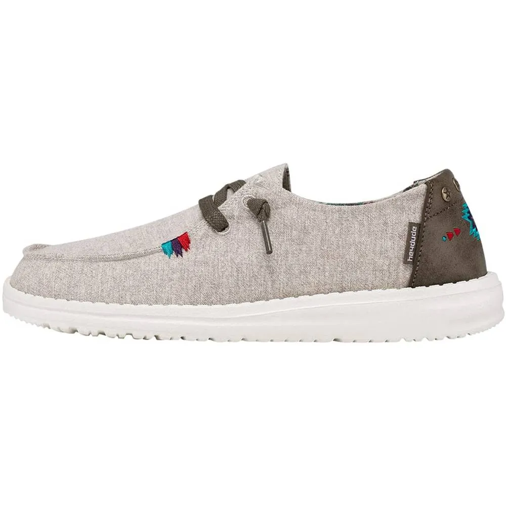 Hey Dude Women's Wendy Lace-Up Loafers Comfortable & Lightweight Ladies Shoes Multiple Sizes & Colors