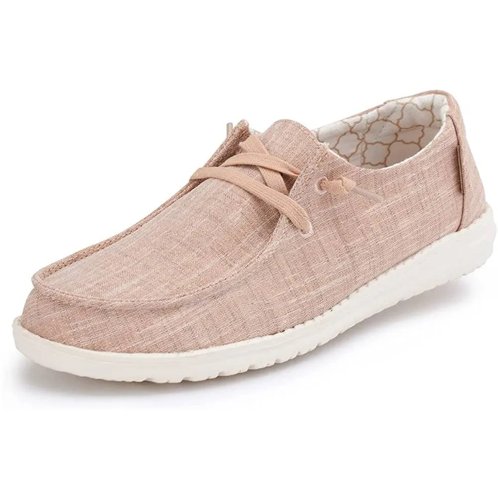 Hey Dude Women's Wendy Lace-Up Loafers Comfortable & Lightweight Ladies Shoes Multiple Sizes & Colors