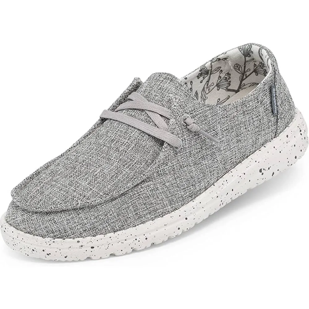 Hey Dude Women's Wendy Lace-Up Loafers Comfortable & Lightweight Ladies Shoes Multiple Sizes & Colors