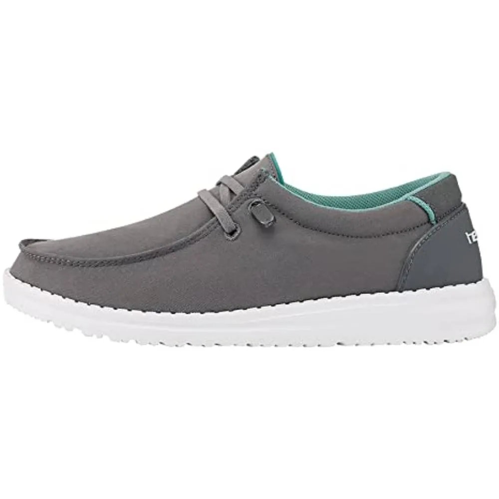 Hey Dude Women's Wendy Lace-Up Loafers Comfortable & Lightweight Ladies Shoes Multiple Sizes & Colors