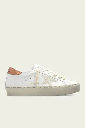 Hi-Star White Bronze Cocco Star Leather Sneaker