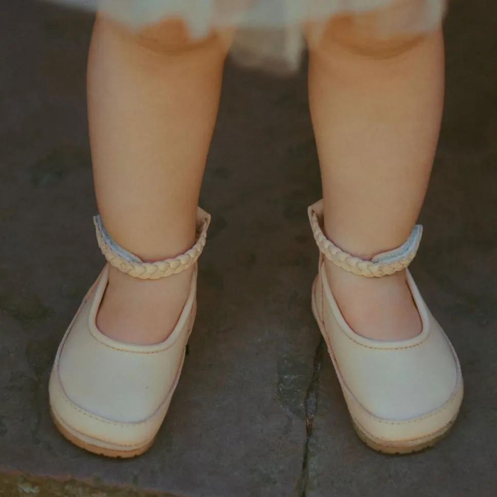 Hollie Shoes - Cream Leather
