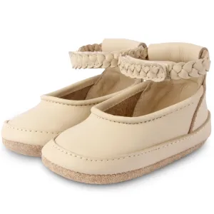 Hollie Shoes - Cream Leather