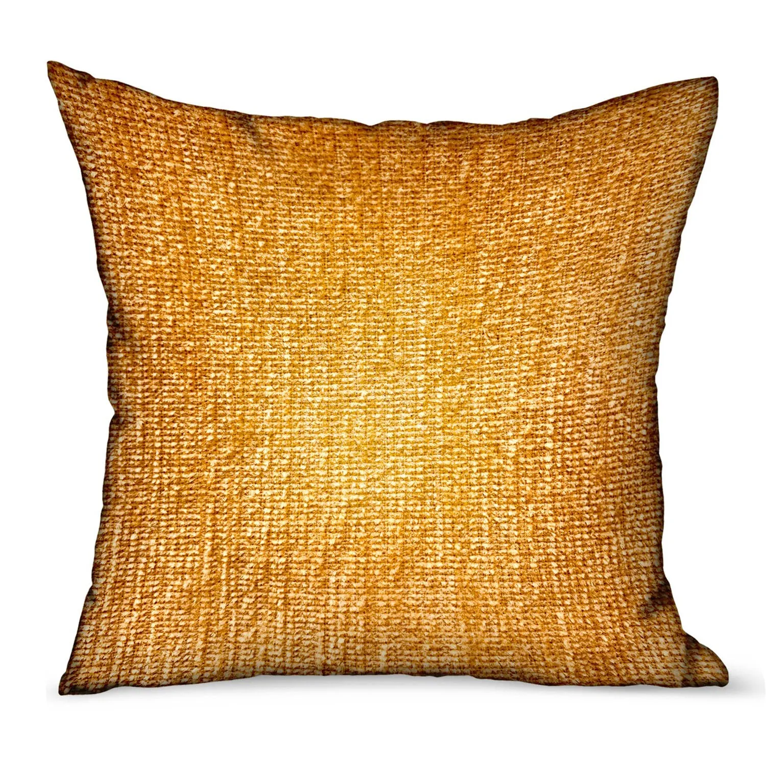 Honey Lust Brown Solid Luxury Outdoor/Indoor Throw Pillow