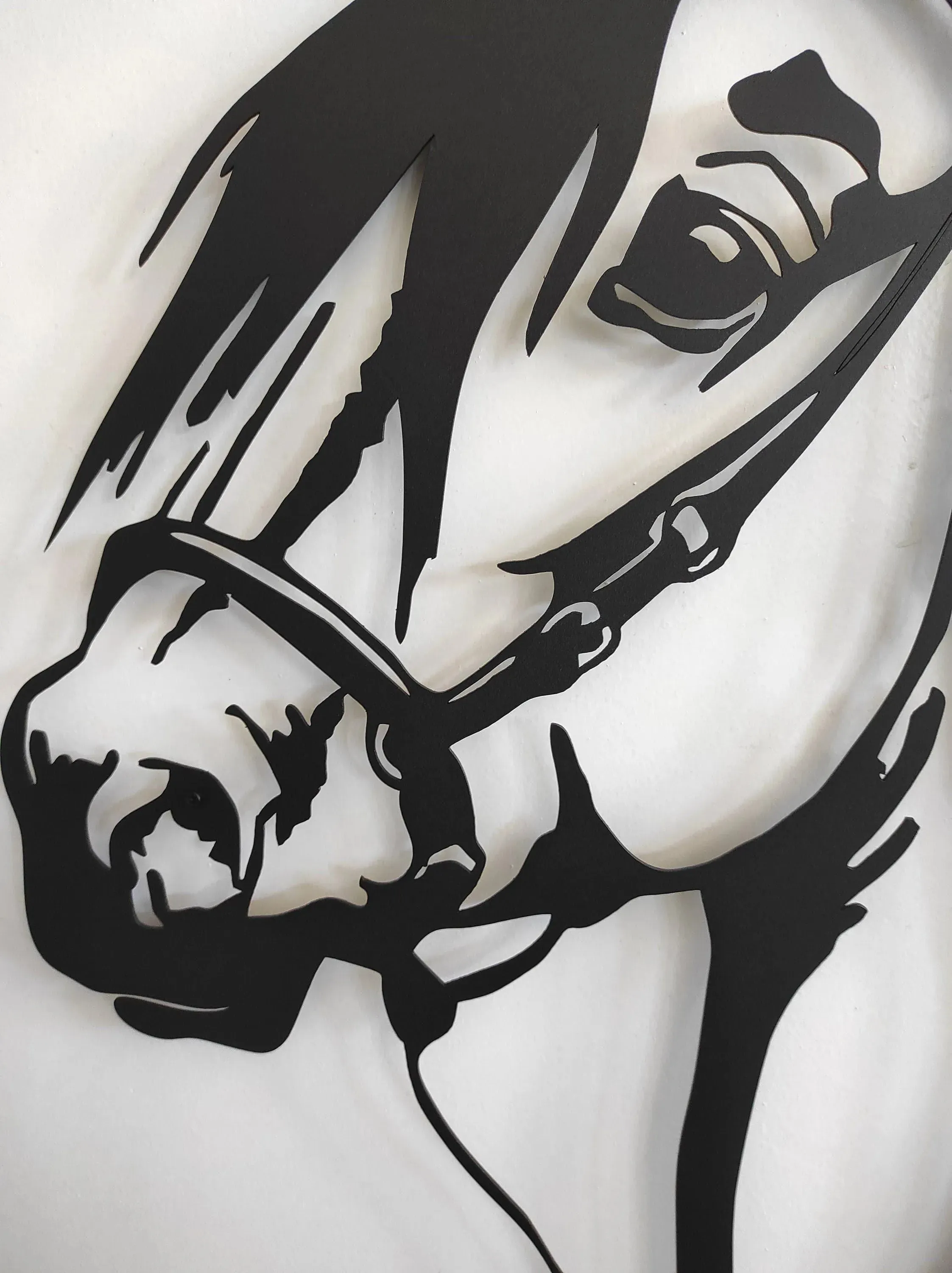 Horse Head Metal Wall Hanging Decor
