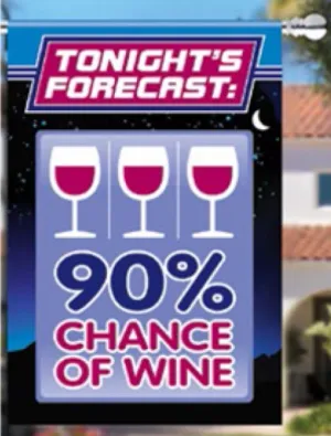 House flag - Chance of Wine - Flag & Pole included