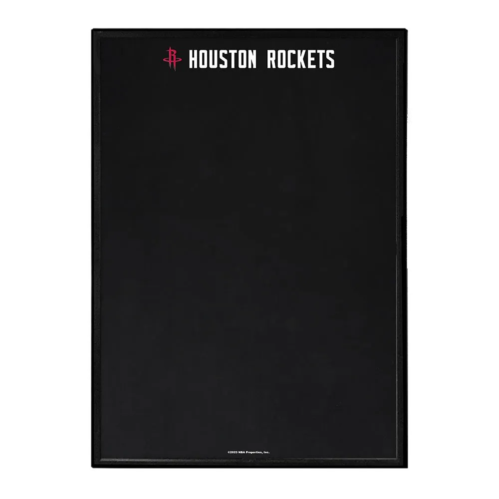Houston Rockets: Framed Chalkboard