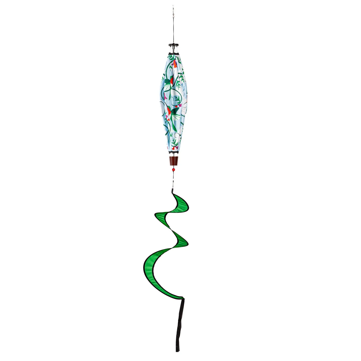 Hummingbird Burlap Balloon Spinner,45bb577