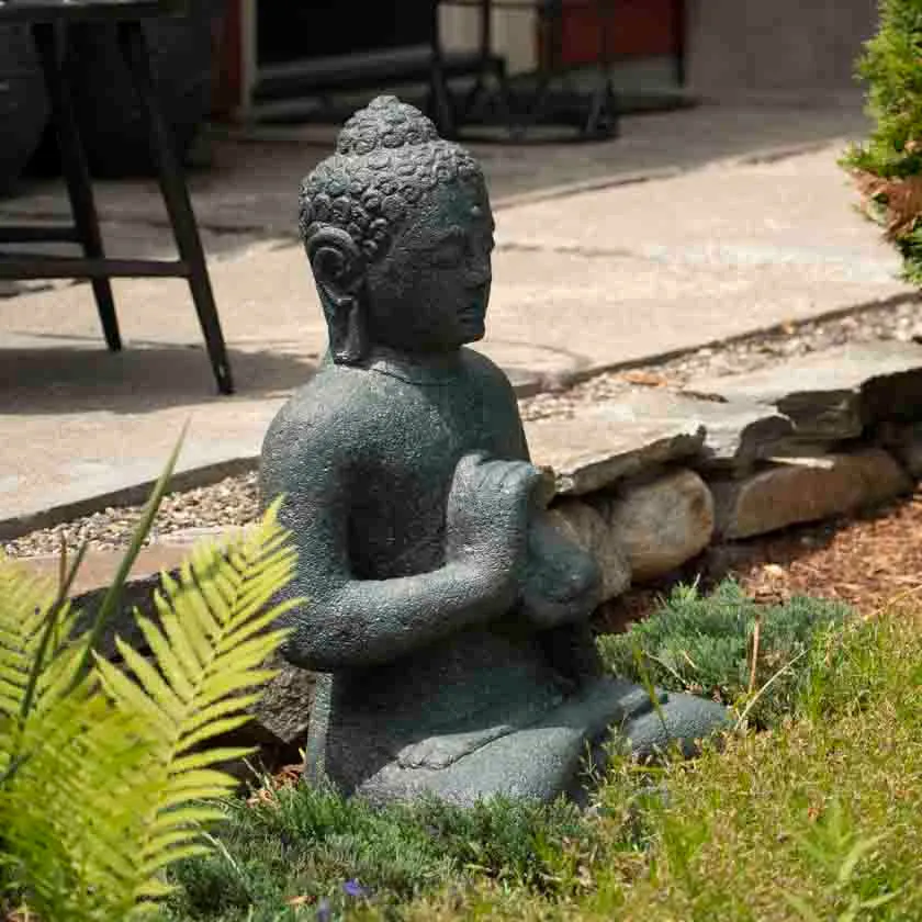 Indonesian Seated Buddha Sculpture