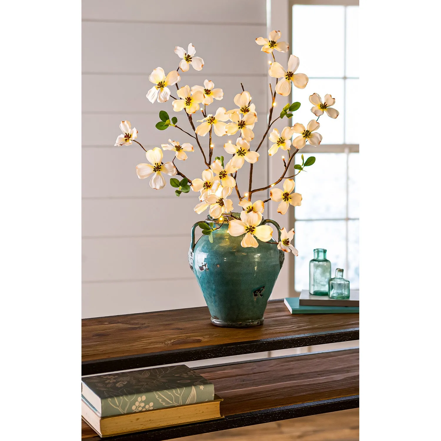Indoor/Outdoor Lighted Dogwood Tree Branches, Set of 2,65k07