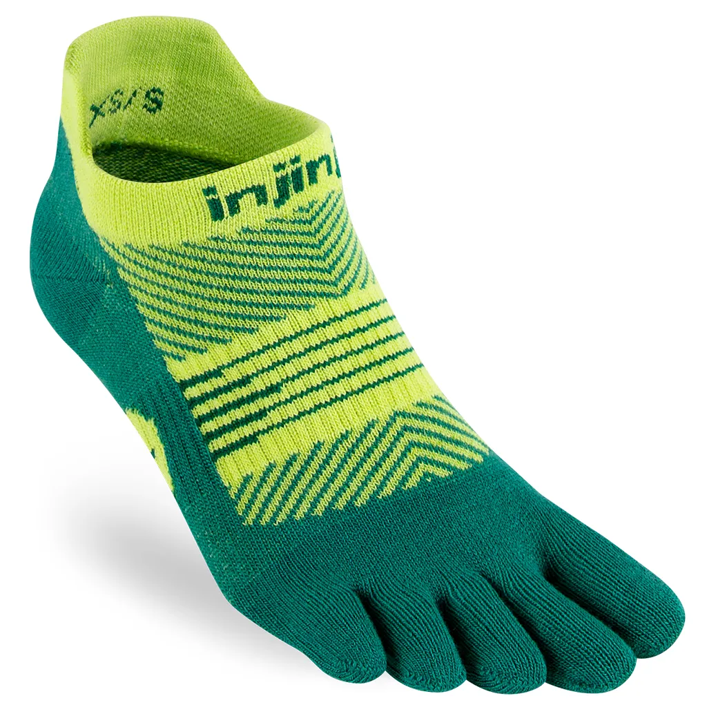 Injinji Womens RUN Lightweight No-Show Running Socks