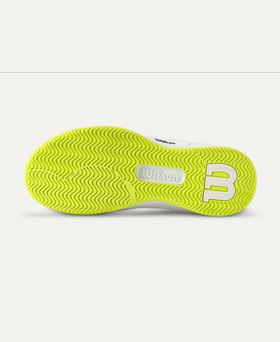 Intrigue Pro Women's Tennis Shoe - White, Safety Yellow, Navy Blazer