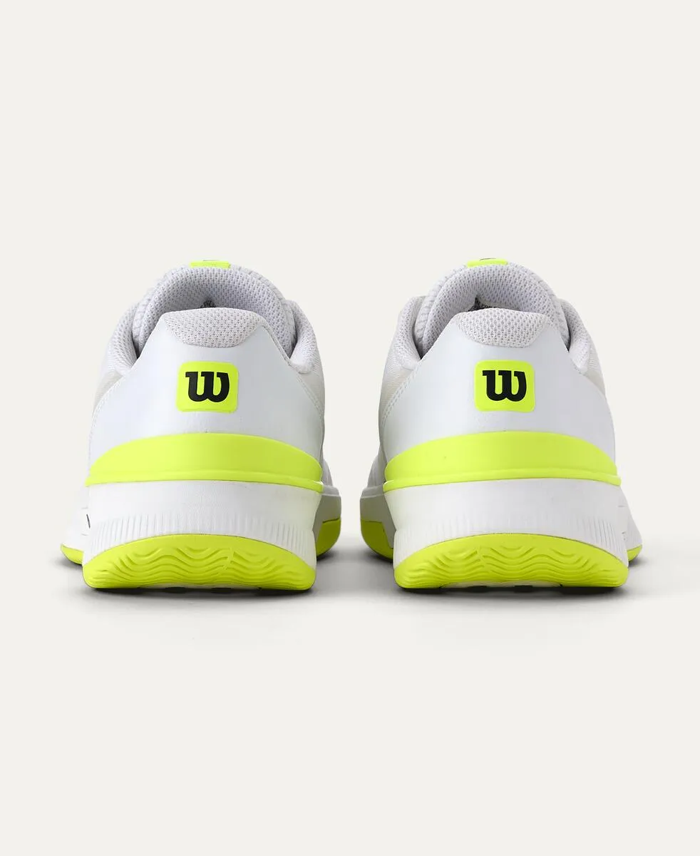 Intrigue Pro Women's Tennis Shoe - White, Safety Yellow, Navy Blazer