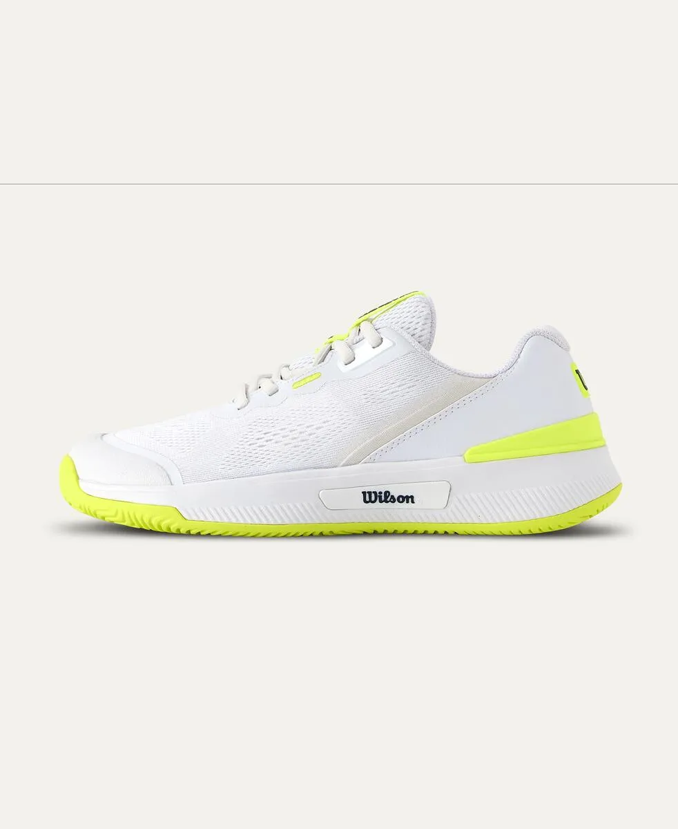 Intrigue Pro Women's Tennis Shoe - White, Safety Yellow, Navy Blazer