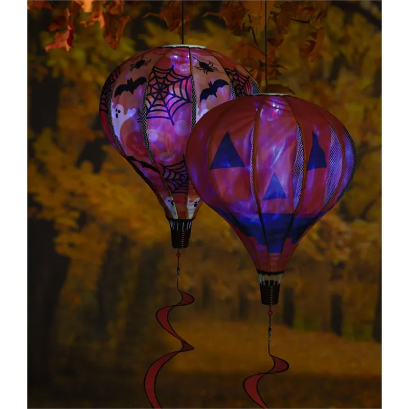 Jack-O-Lantern Solar Balloon Spinner,45b329sl