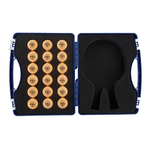 Joola Table Tennis Tour Case With 18 40mm Three Star Competition Balls, Blue