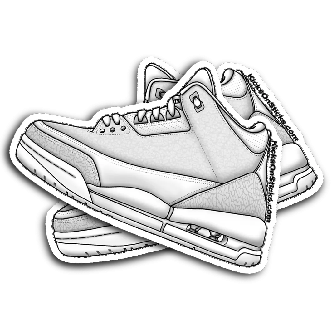 Jordan 3 "Pure" Sneaker Sticker