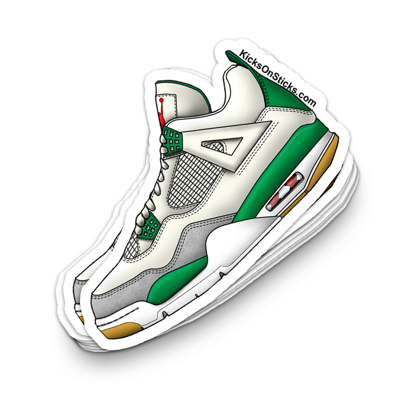 Jordan 4 "SB Pine Green" Sneaker Sticker