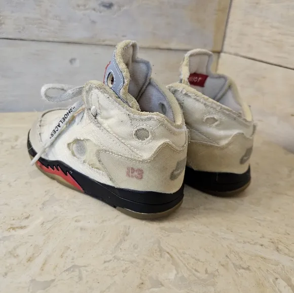 Jordan 5 Off white sail jordan retro 5 toddler shoes off-white