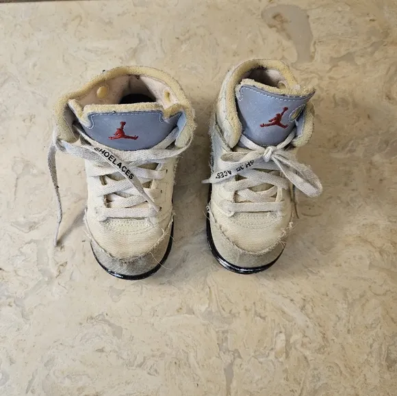 Jordan 5 Off white sail jordan retro 5 toddler shoes off-white