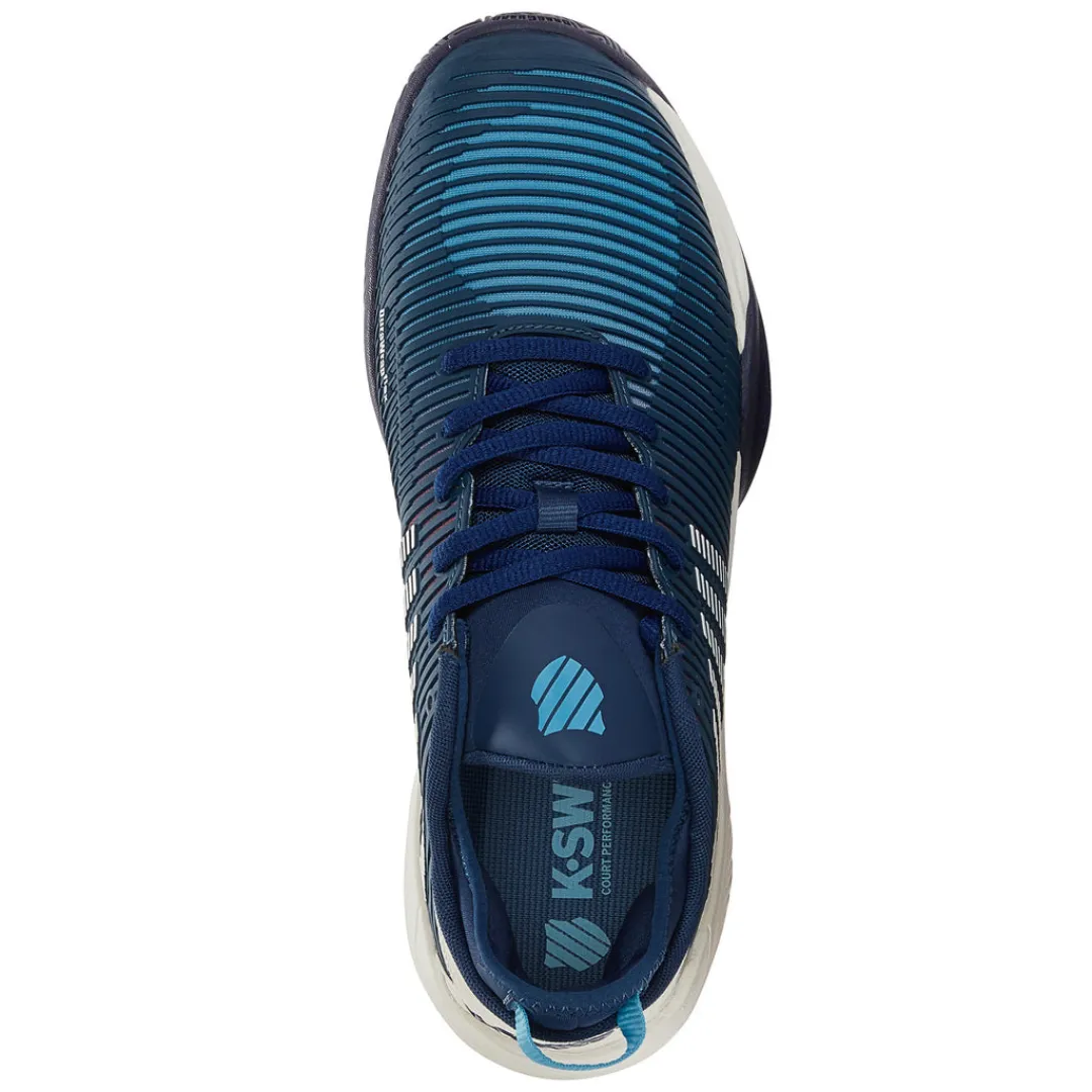 K Swiss Hypercourt Supreme Blue Opal /Blanc De Blanc /Lollipop Men Tennis Shoes