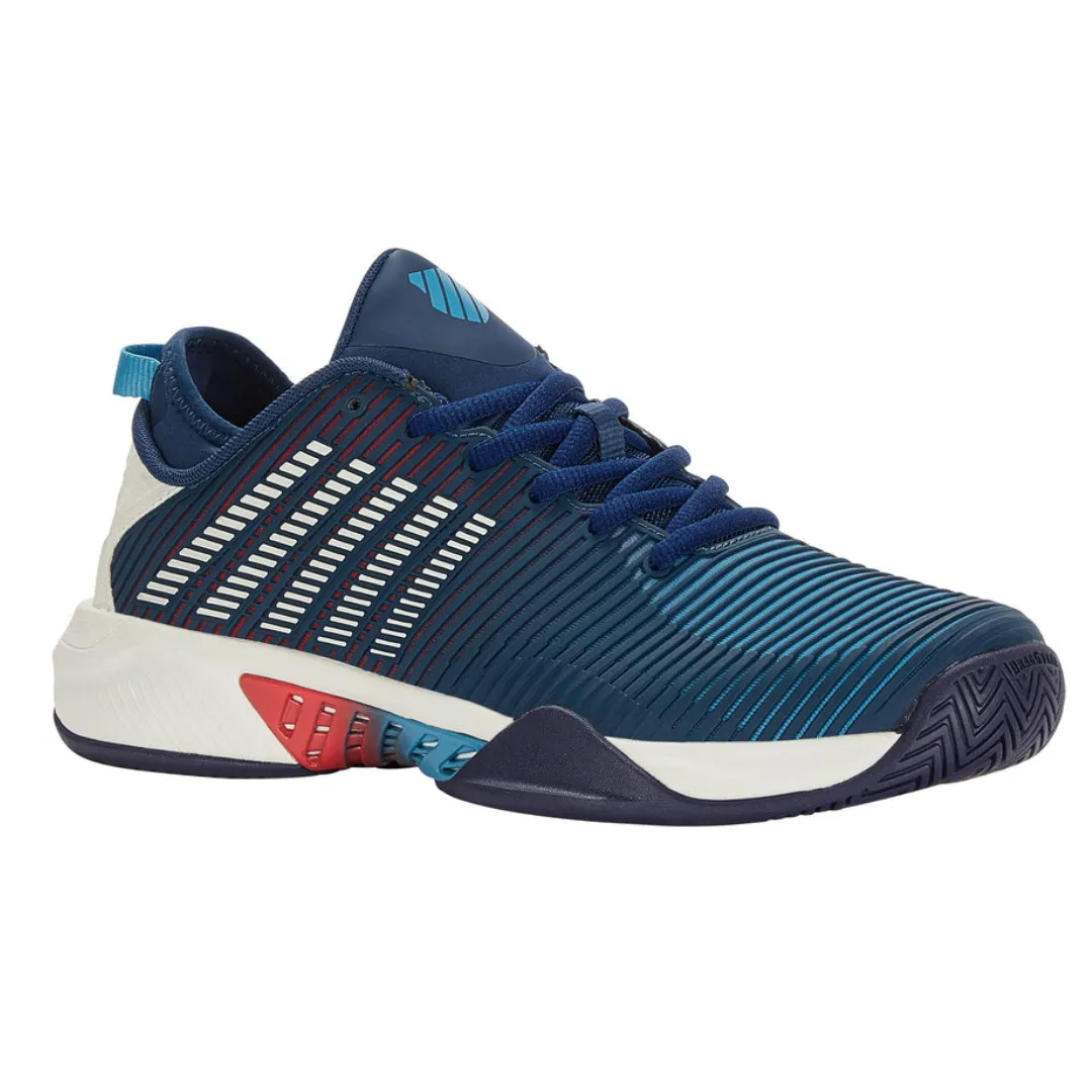K Swiss Hypercourt Supreme Blue Opal /Blanc De Blanc /Lollipop Men Tennis Shoes