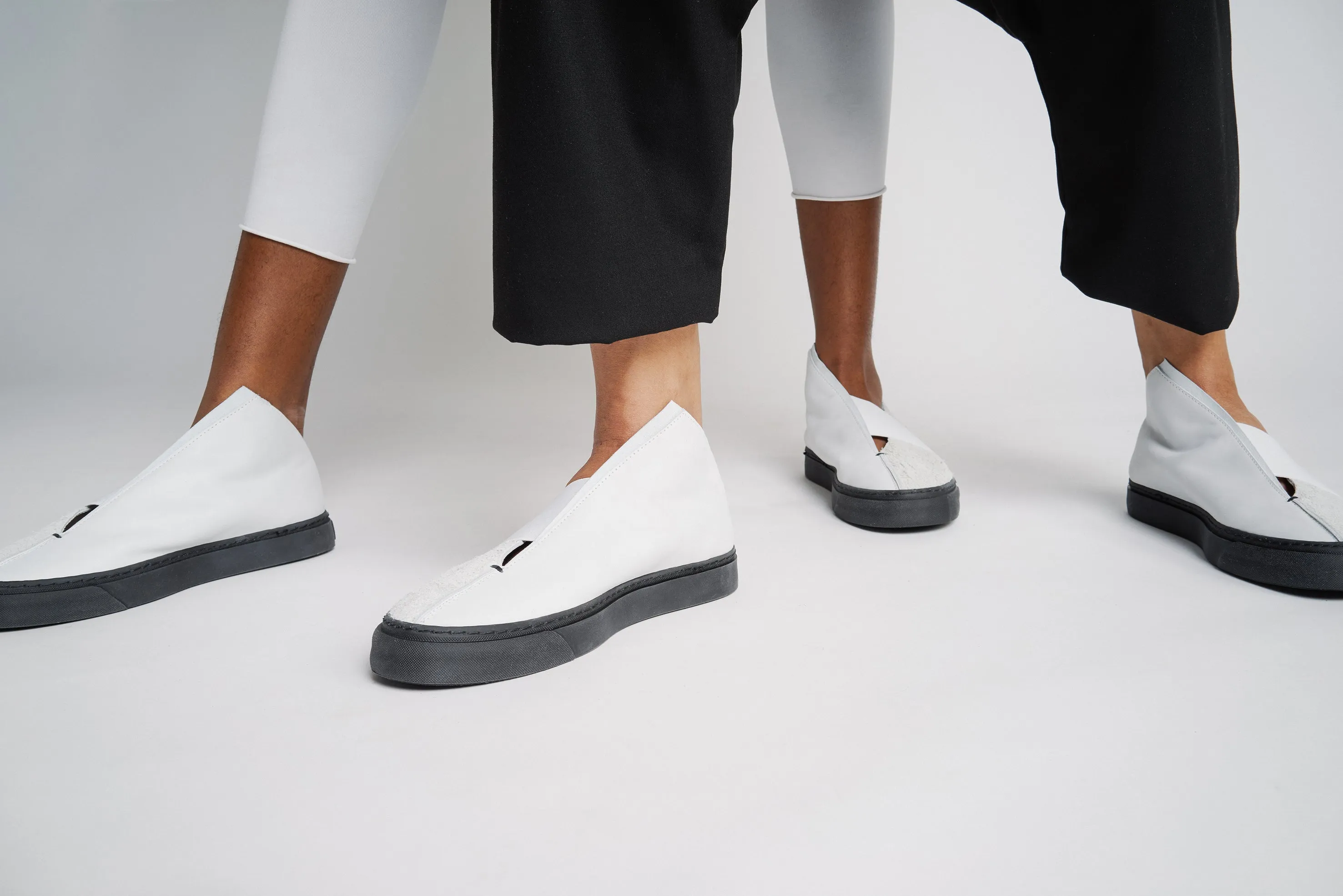 K1 / TIBET WHITE / UNISEX LEATHER SNEAKER