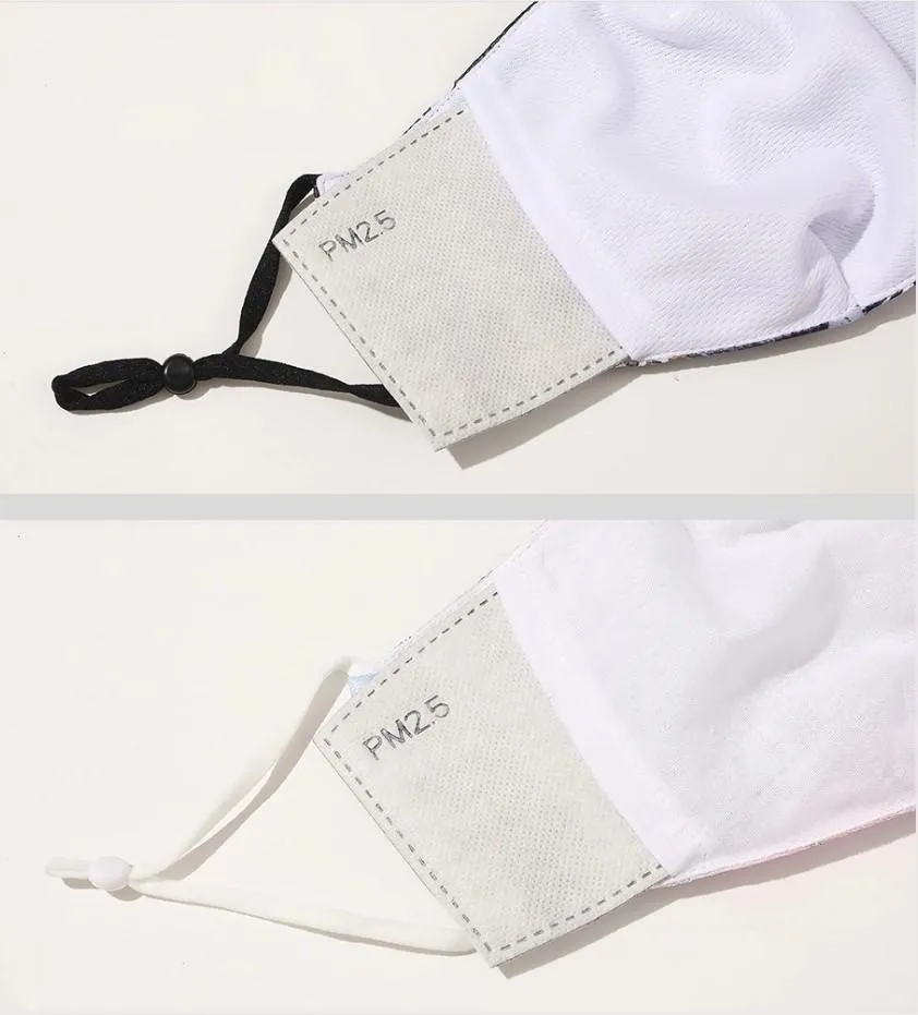 Kutehealth Outdoor Breathable Cartoon Reusable Face Cover with 3 Replace Filters