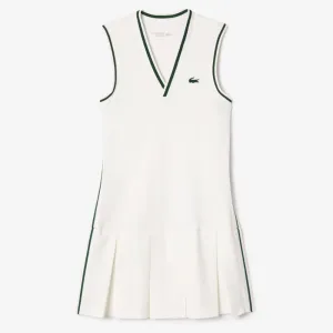 Lacoste Women's Ultra Dry Pique Tennis Dress (White)