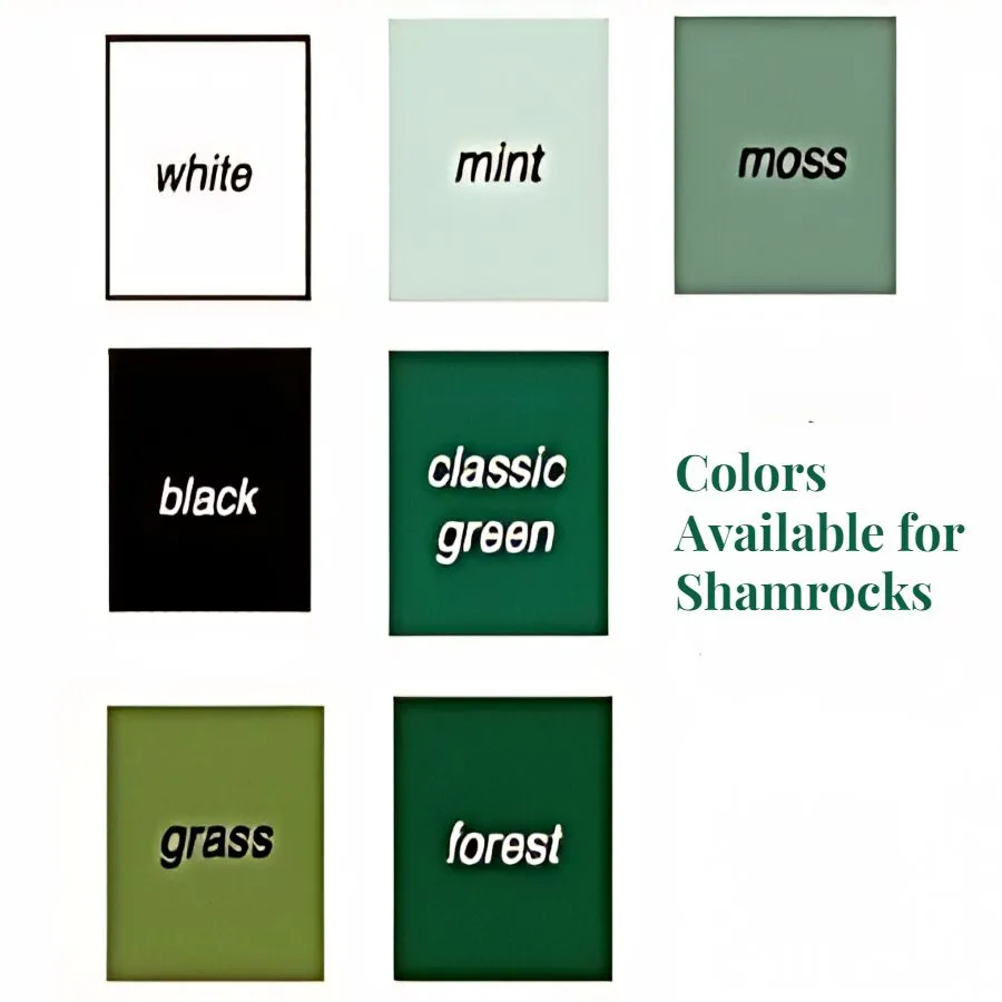 Lattice Wooden Shamrock Garden Stakes