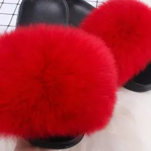 Lauren Fluffy Faux Fur Indoor & Outdoor Sliders