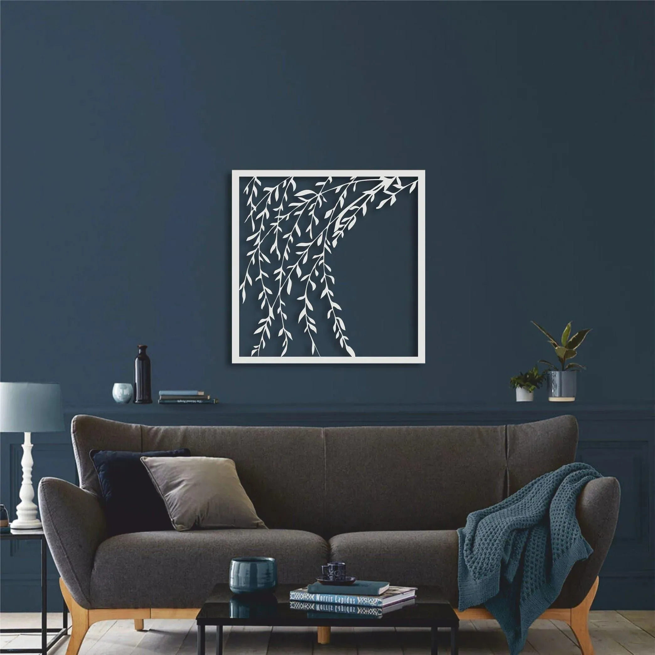 Leafy Branch Metal Wall Decor
